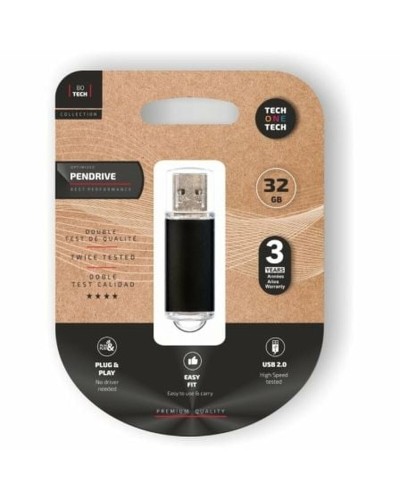 Memoria USB Tech One Tech TEC3008-32 Negro 32 GB