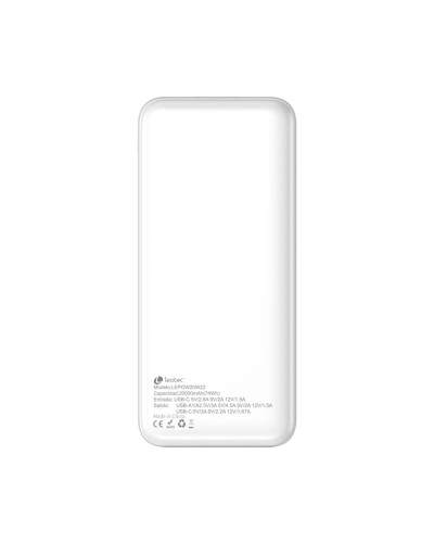Powerbank LEOTEC LEPOW20W22W Wit 20000 mAh