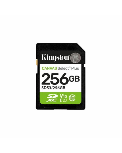 Micro SD Memory Card with Adaptor Kingston Canvas Select Plus Gen3 256 GB