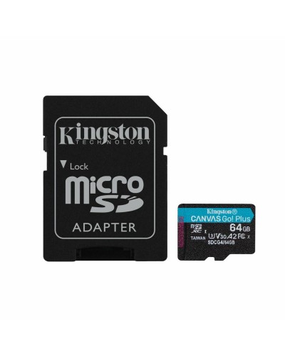 Mikro SD Speicherkarte mit Adapter Kingston SDCG4/64GB 64 GB
