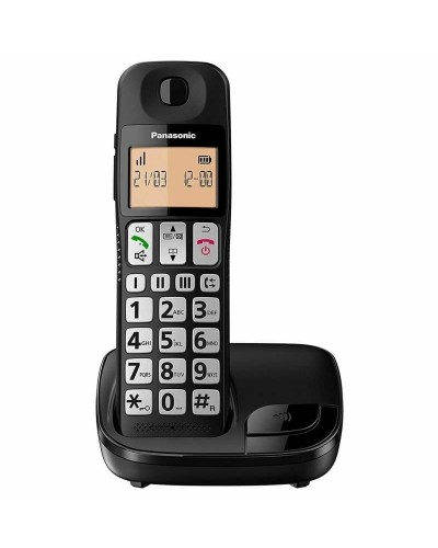 Draadloze telefoon Panasonic KX-TGE310SPB Zwart Amber