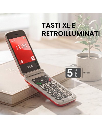Matkapuhelin senioreille SPC 2339R Punainen 128 GB
