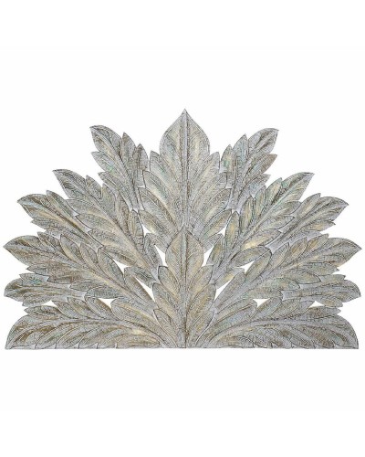 Kopfende des Betts DKD Home Decor Weiß Gold Holz MDF 183 x 3 x 122 cm