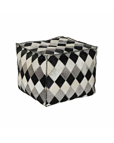 Puff DKD Home Decor Poliestere Pelle (45 x 45 x 40 cm)