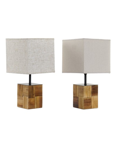 Tischlampe DKD Home Decor 20,5 x 20,5 x 40 cm Tanne Metall 220 V 60 W (2 Stück)
