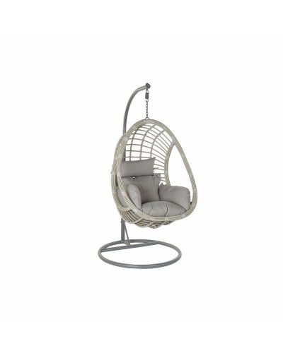 Hängande trädgårdsfåtölj DKD Home Decor Grå Multicolour Aluminium syntetisk rattan 90 x 70 x 110 cm