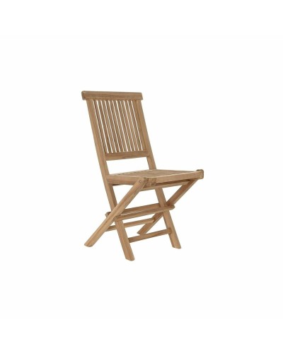 Sedia da giardino DKD Home Decor Marrone 57 x 47 x 90 cm Teca (57 x 47 x 90 cm)