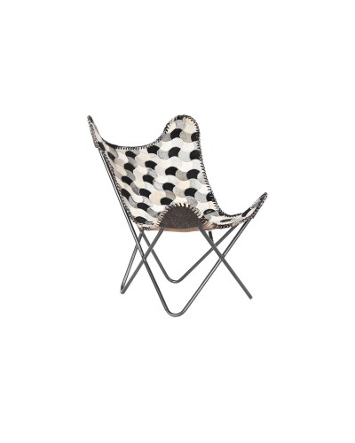 Armchair DKD Home Decor White Brown Iron 70 x 70 x 90 cm