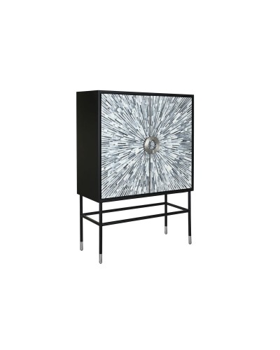 Skänk DKD Home Decor Vit Svart Grå 100 x 40 x 140 cm 22 x 40 x 140 cm