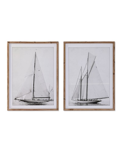 Maalaus DKD Home Decor 60 x 2.5 x 80 cm 60 x 2,5 x 80 cm Kynttiläkone (2 osaa)