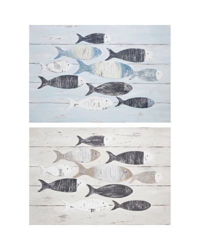 Tela DKD Home Decor Spirali Mediterraneo (90 x 2 x 60 cm) (2 Unità)