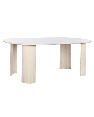 Eettafel DKD Home Decor Wit Mangohout 200 x 100 x 76 cm