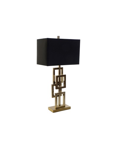 Bureaulamp DKD Home Decor Zwart Gouden Metaal 60 W 240 V 38 x 23 x 78 cm