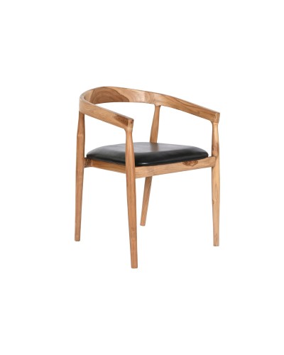 Stoel DKD Home Decor Zwart Natuurlijk 58 x 60 x 75 cm