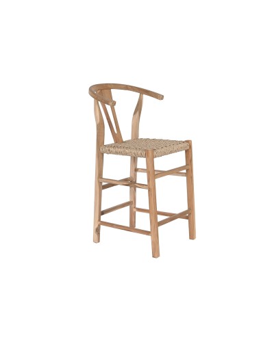 Stool DKD Home Decor Natural Teak 52 x 55 x 98 cm