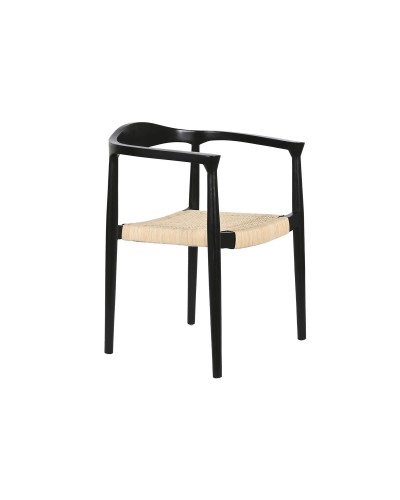Chair DKD Home Decor White Black 59 x 55 x 78 cm