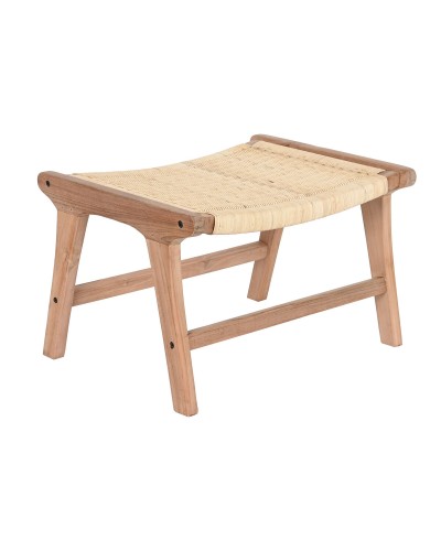 Jakkara DKD Home Decor Valkoinen Ruskea Beige Tiikki 65 x 47 x 40 cm