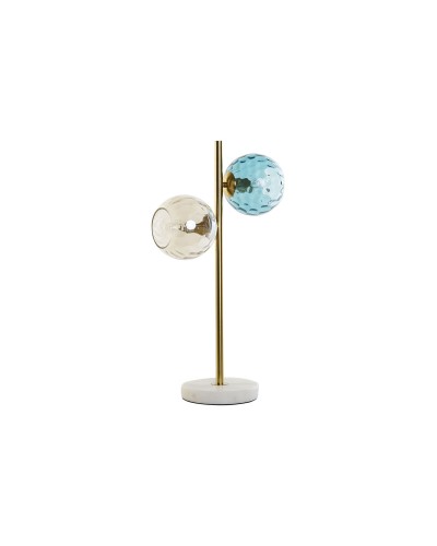 Bureaulamp DKD Home Decor Multicolour Gouden Kristal Melamine 40 W 220 V 32 x 32 x 58 cm