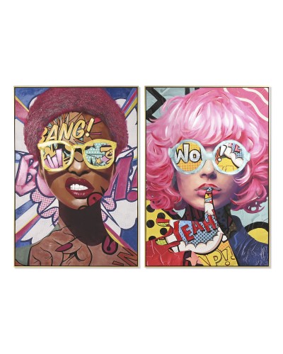 Schilderij Home ESPRIT Modern 80 x 3,5 x 120 cm (2 Stuks)