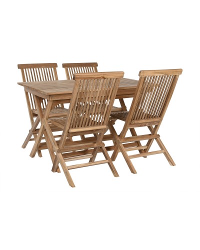 Conjunto de Mesa con 4 Sillas Home ESPRIT 120 x 70 x 75 cm