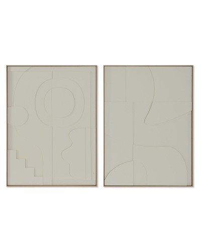 Quadro Home ESPRIT Carta polistirene 75 x 4 x 100 cm