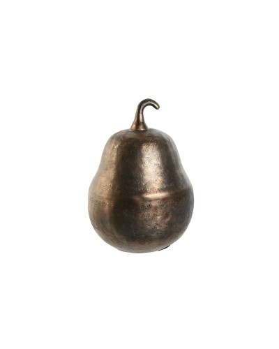 Figurine Décorative DKD Home Decor Bronze Doré Poire 16 x 15 x 22 cm