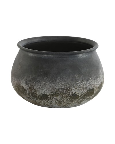 Vase Home ESPRIT Grey Terracotta Oriental 27 x 27 x 16,5 cm