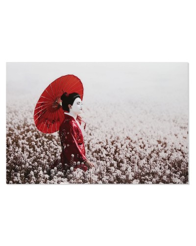 Schilderij Home ESPRIT Bedrukt Geisha 150 x 0,04 x 100 cm