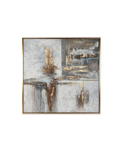 Maalaus Home ESPRIT Abstrakti Moderni 131 x 4 x 131 cm