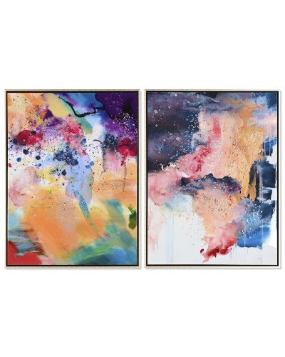 Schilderij Home ESPRIT Stads Coating 63 x 3,5 x 83 cm (2 Stuks)