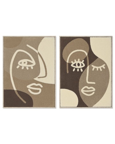 Maalaus Home ESPRIT Abstrakti 53 x 4,3 x 73 cm (2 osaa)