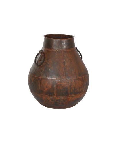 Maljakko Home ESPRIT Tummanruskea Rauta 55 x 55 x 64 cm