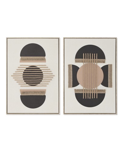 Painting 3D Home ESPRIT Boho 63 x 4,3 x 93 cm (2 Units)