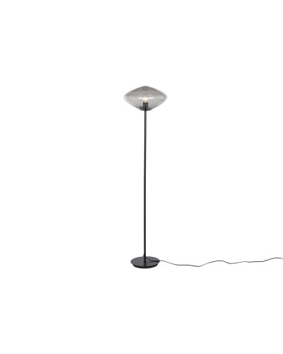Golvlampa Home ESPRIT Grå Metall Glas 50 W 220 V 39 x 39 x 150 cm