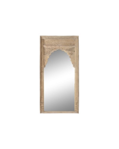 Wall mirror Home ESPRIT Brown Wood 102 x 11 x 203 cm