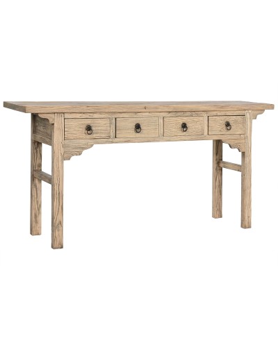 Console Home ESPRIT Geel Elmhout 177 x 38 x 85 cm