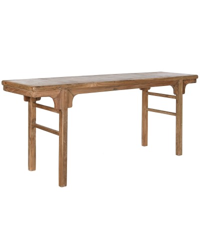 Bijzettafel Home ESPRIT Donkerbruin Teakhout 195 x 50 x 82 cm