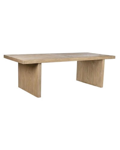 Dining Table Home ESPRIT Natural Elm wood 244 x 102 x 76 cm
