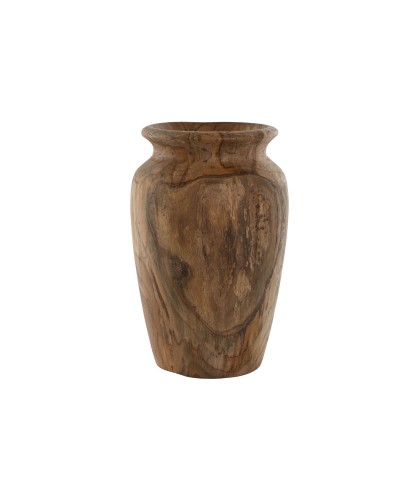 Vaas Home ESPRIT Natuurlijk Donkerbruin Teakboom 25 x 25 x 40 cm
