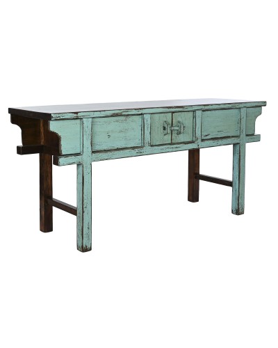 Console Home ESPRIT Turquoise Bois 170 x 49 x 88 cm