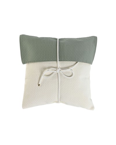 Cojín Home ESPRIT Blanco Verde 45 x 10 x 45 cm