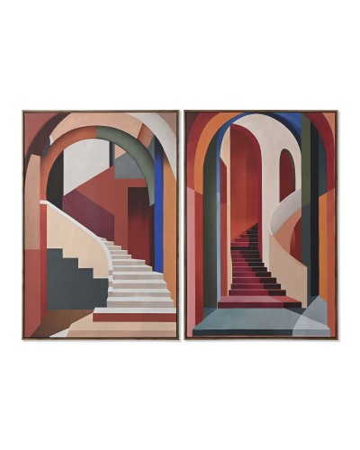 Lienzo Home ESPRIT Poliestireno Lienzo 80 x 4,5 x 120 cm