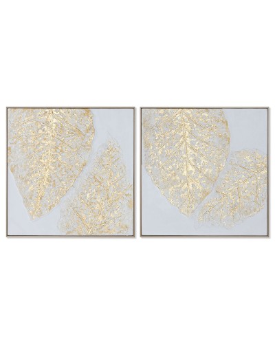 Leinwand Home ESPRIT Leinwand Holz MDF 82 x 4,5 x 82 cm