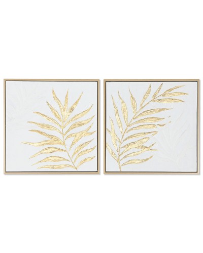 Leinwand Home ESPRIT Leinwand Holz MDF 42 x 4 x 42 cm