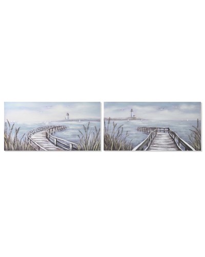 Schilderij Home ESPRIT 140 x 3 x 70 cm (2 Stuks)