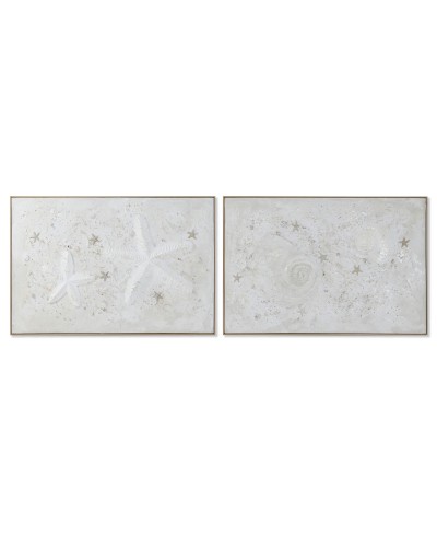 Canvas Home ESPRIT Beige Mediterranean (2 Units)