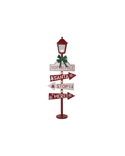 Lantern Home ESPRIT Red Metal 54,5 x 22 x 154 cm