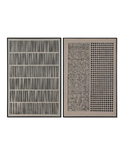 Kanvas Home ESPRIT Gips Kanvas 83 x 4 x 123 cm