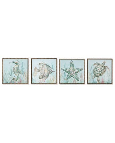 Leinwand Home ESPRIT polystyrol Leinwand 30 x 3,5 x 30 cm