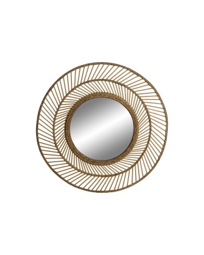 Wall mirror Home ESPRIT Natural Tropical 81 x 2 x 81 cm